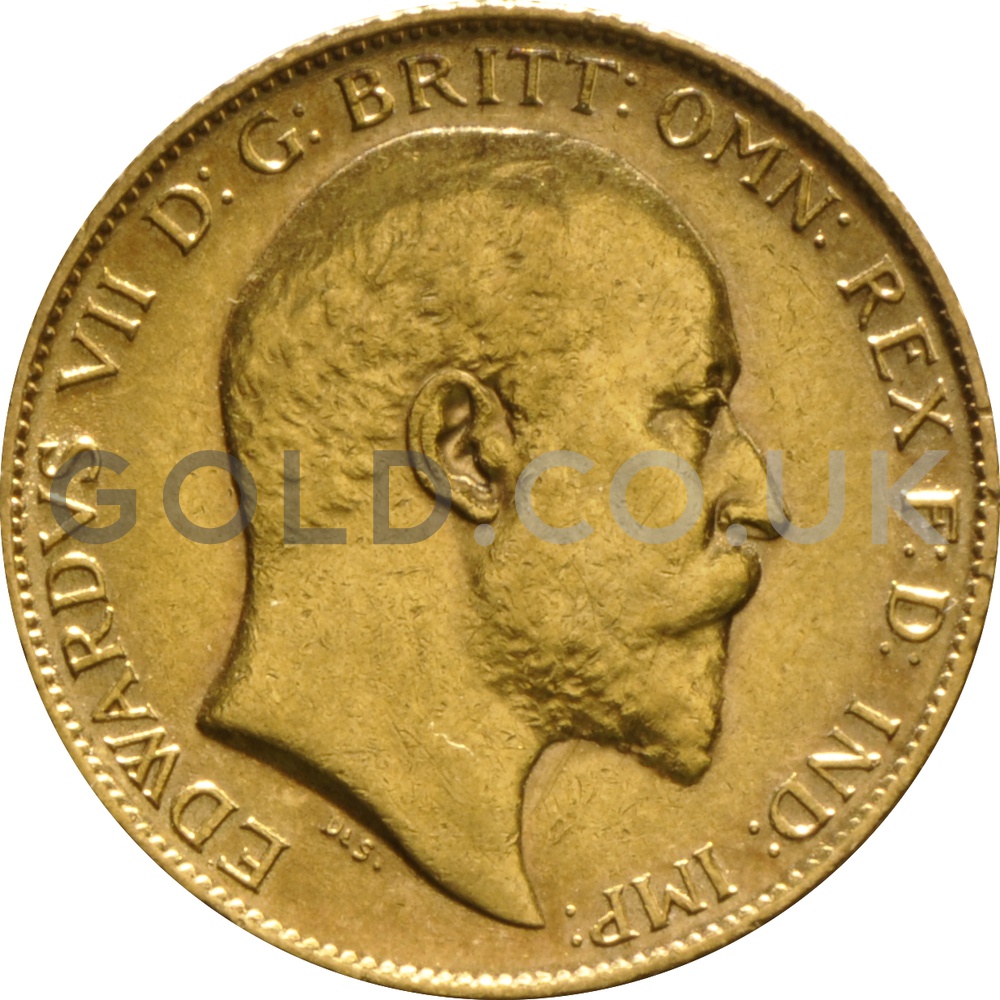 Buy A 1909 Edward VII Half Sovereign From Gold Co Uk From 242 10