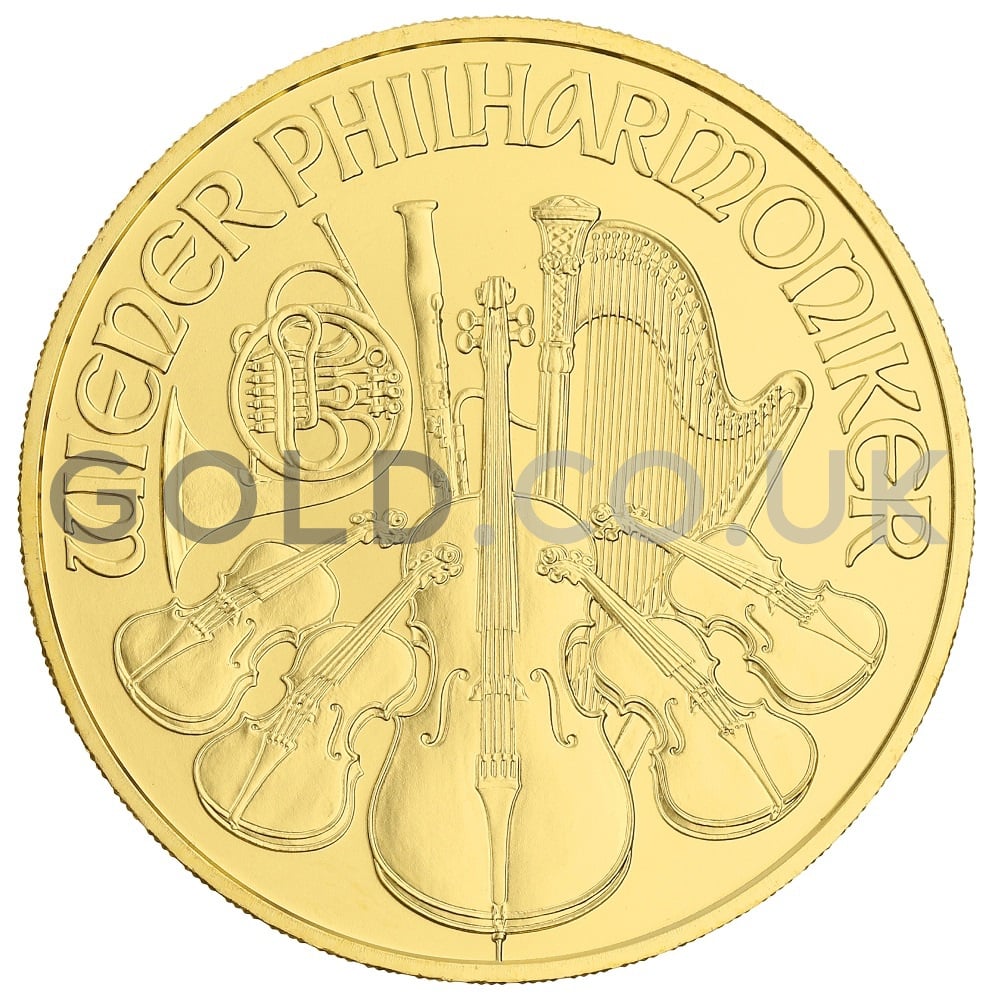 Buy 2019 Gold Austrian Philharmonic | gold.co.uk® - From £1,549