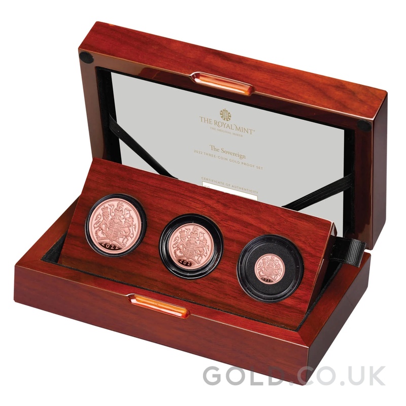 2022 3-Coin Proof Sovereign Set | GOLD.co.uk - From £1,162