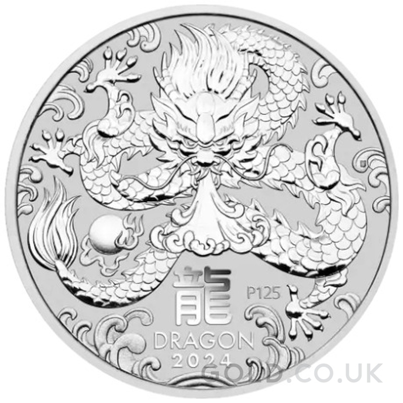 2024 Lunar Dragon 1/2oz Silver Coin GOLD.co.uk From £21.48