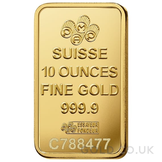 Buy 10oz Gold Bars   - From £17,208