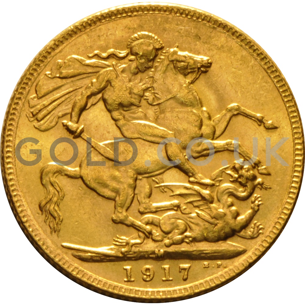 Buy a 1917 George V Sovereign - M | from Gold.co.uk - From £576.00