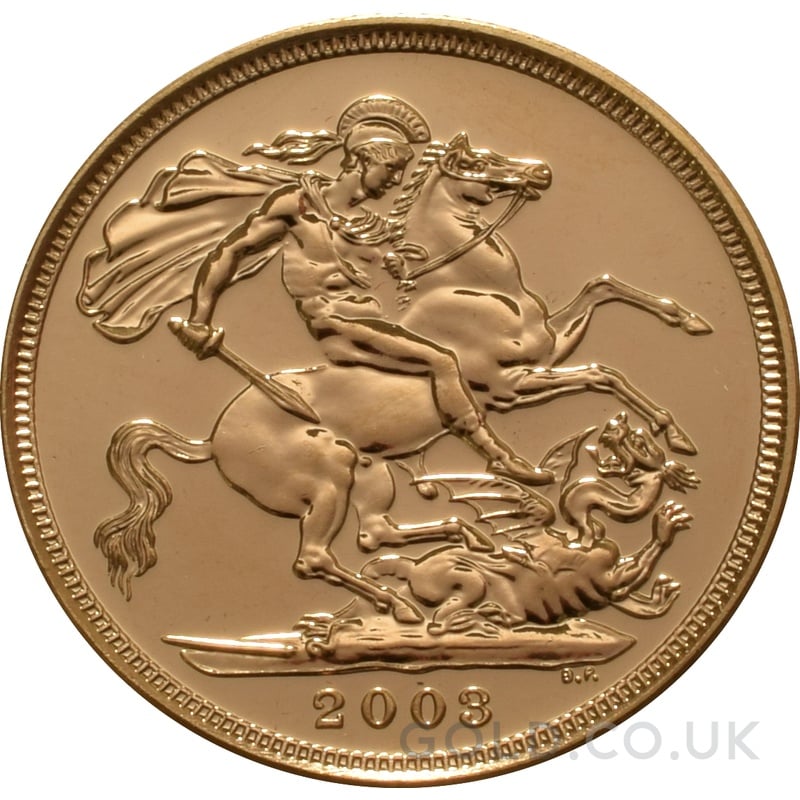 Buy a 2003 Elizabeth II Sovereign | from Gold.co.uk - From £585.60