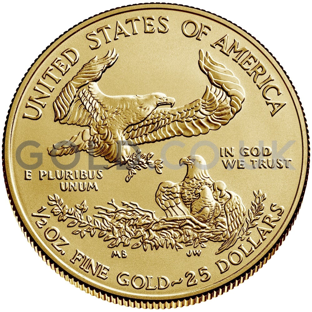 Half Ounce 2020 Gold Eagles from Gold.co.uk - From £833.80