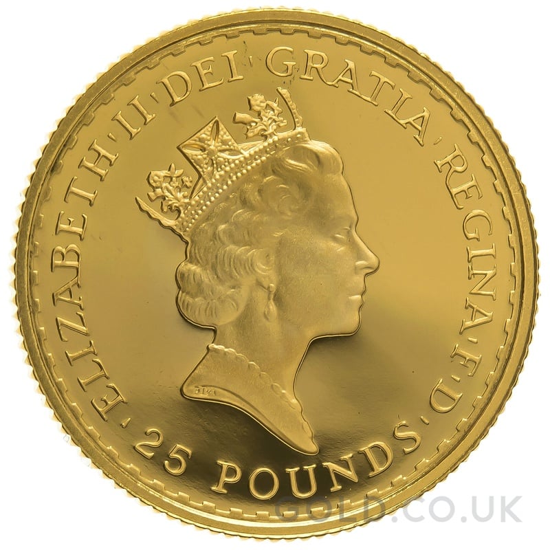 Buy a 1990 Quarter Ounce Proof Britannia | from Gold.co.uk - From £698.60