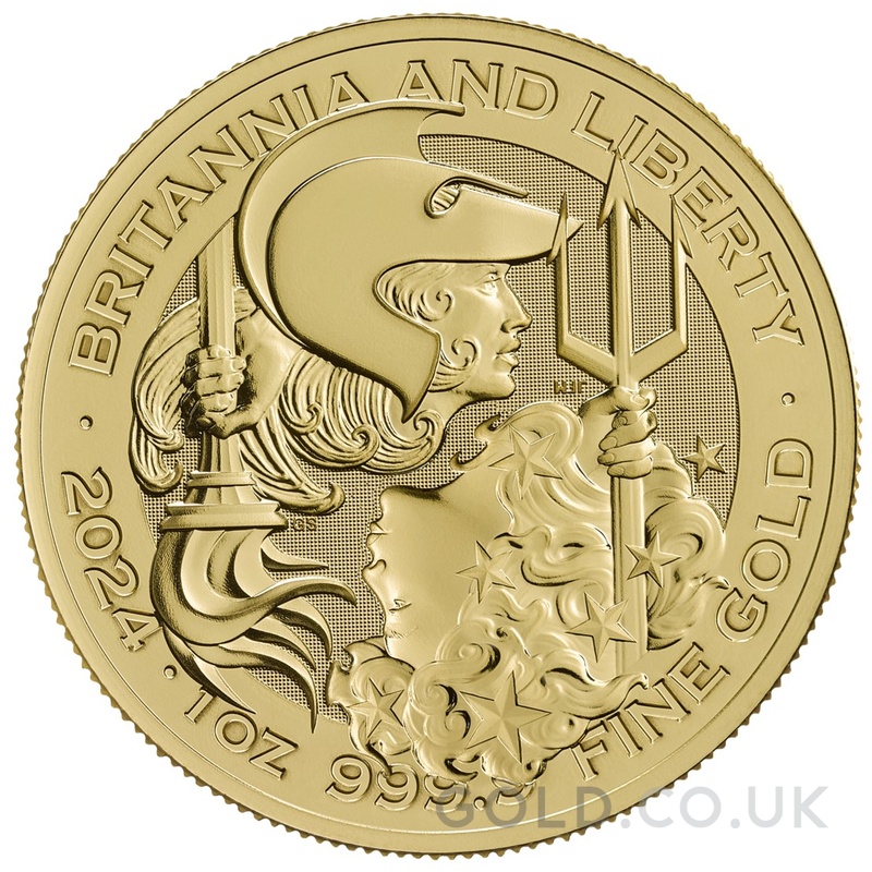 2024 1oz Gold Britannia Liberty Coin GOLD From 1 965