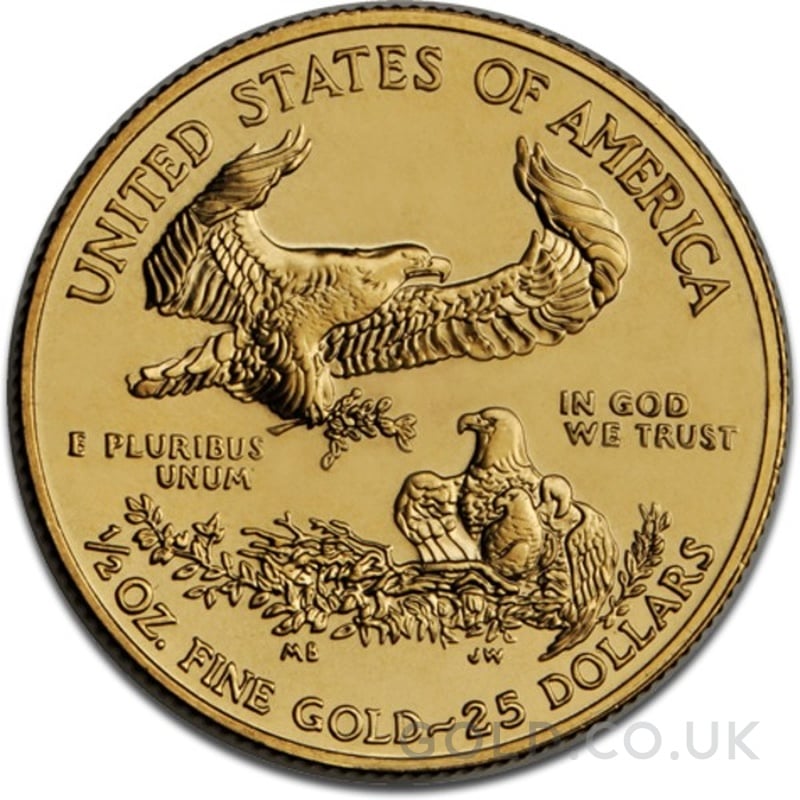 Buy a 2014 Half Ounce Gold Eagle | from Gold.co.uk - From £1,191