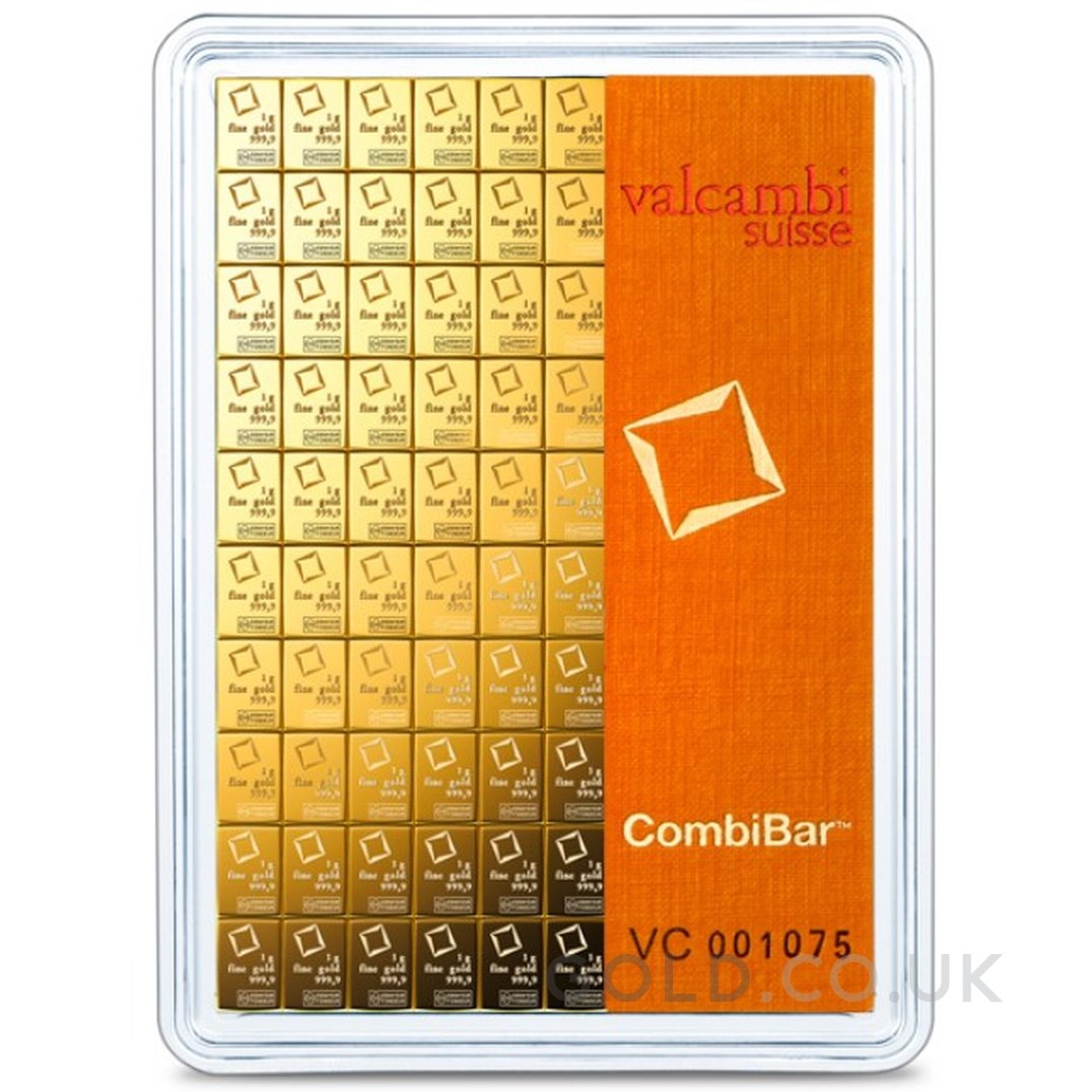 100g Valcambi Gold CombiBar | GOLD.co.uk - From £6,948