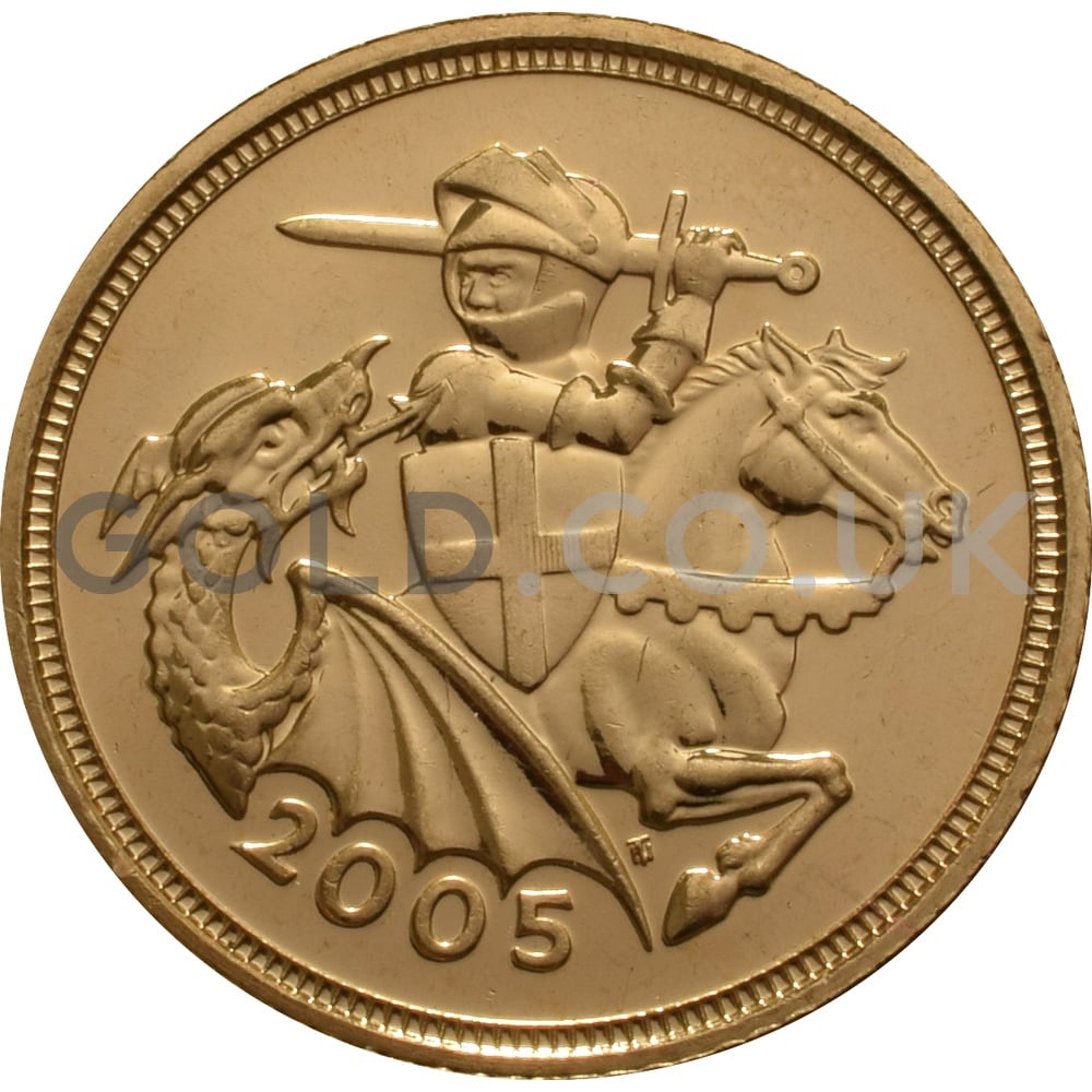 Buy a 2005 Elizabeth II Half Sovereign | from Gold.co.uk ...