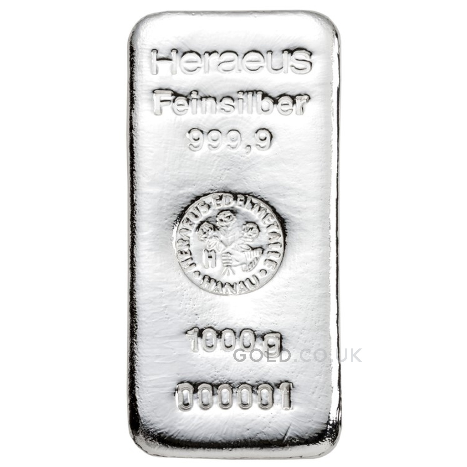 Buy Heraeus 1kg Silver Bars | GOLD.co.uk - From £1,059