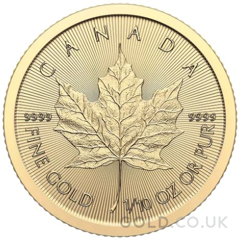 2024 1/10oz Maple Leaf Gold Coin GOLD.co.uk From £224.80