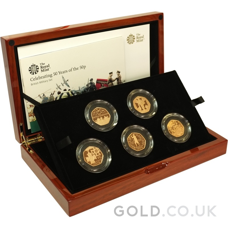 British Military Fifty Pence Proof Coin Set Boxed (2019) | GOLD.co.uk ...