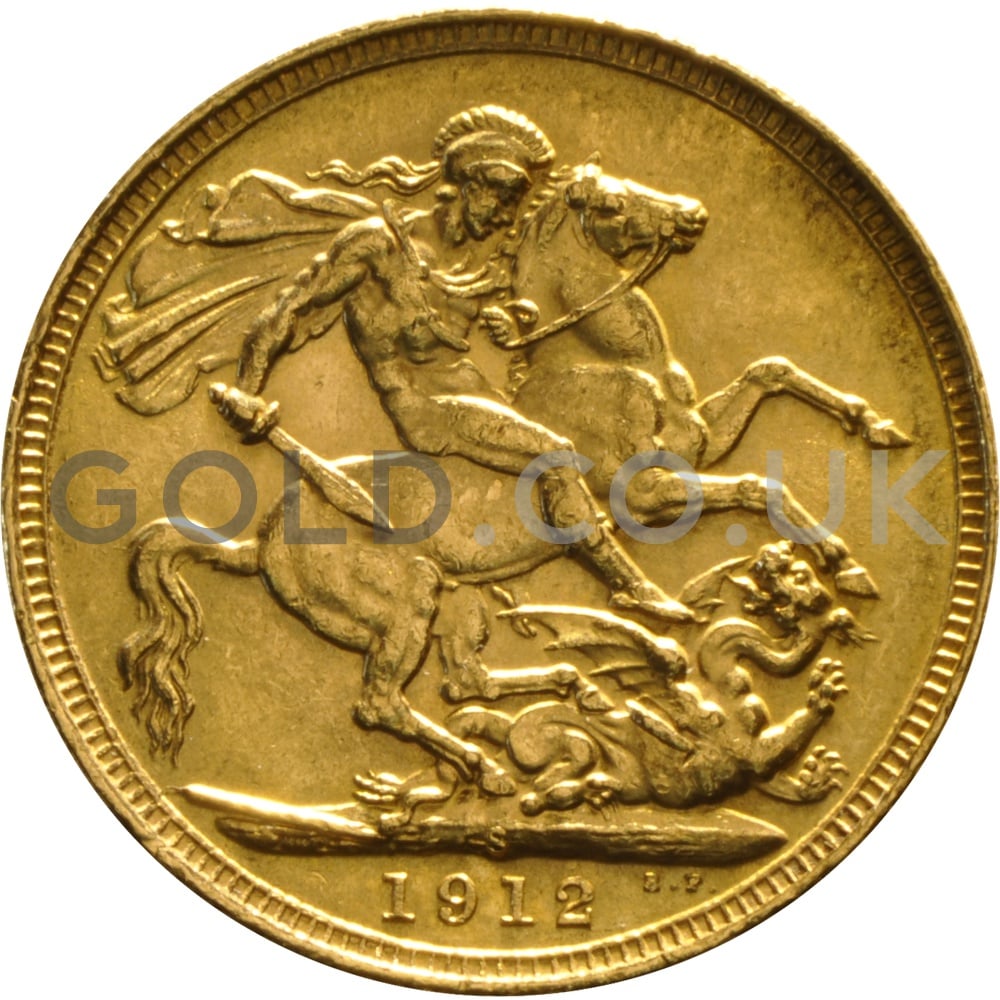 Buy a 1912 George V Sovereign - S | from Gold.co.uk - From £472.40