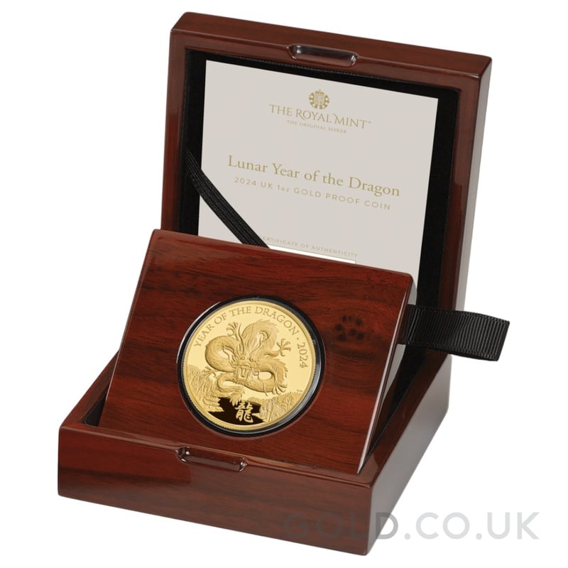 2024 RM Dragon 1oz Gold Proof Coin GOLD.co.uk From £2,770