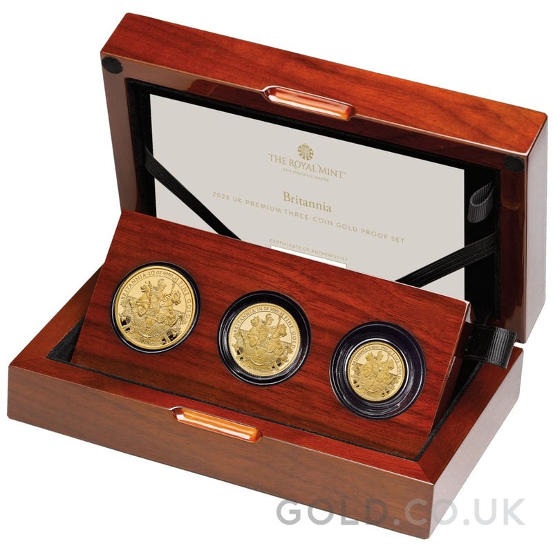 2023 Proof Britannia Three Coin Gold Set | GOLD.co.uk - From £2,230